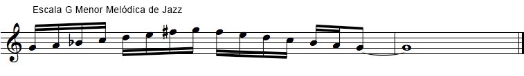 Escala Menor Melodica de Jazzz